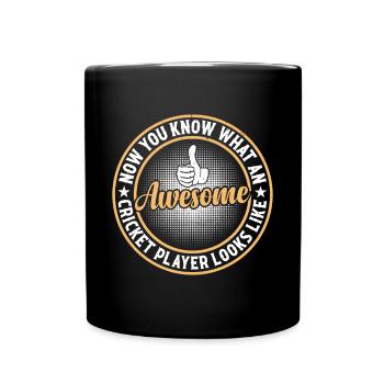 Cricketing Cricket Sport - Awesome Cricket Player - Full Colour Mug - black - Front