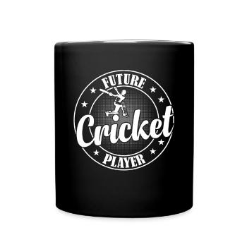Futur joueur de cricket Cricket Bébé Cricket - Mug uni - noir - Devant