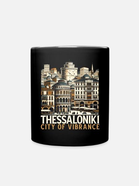 Thessalonique Grèce Voyage Vacances Europe Grec - Mug uni - noir