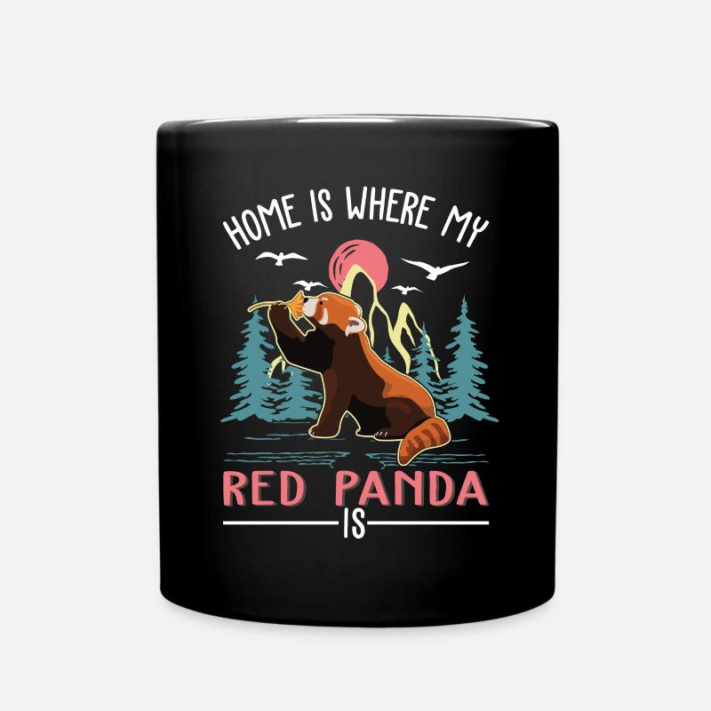 Roter Panda Geschenk Red Panda - Tasse einfarbig - Schwarz