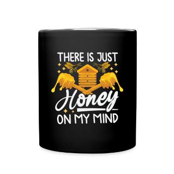 Juste du miel dans mon - Amoureux des abeilles - Mug uni - noir - Devant