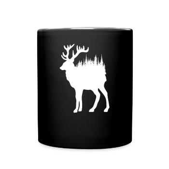 Forest Soul Hirsch - Close to Nature - Full Colour Mug - black - Front