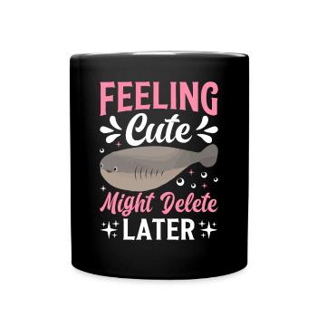 Sacabambaspis Fisch Meme - Tasse einfarbig - Schwarz - Vorne