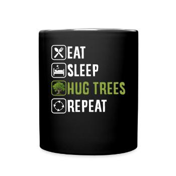 Tree conservationists and environmentalists - Full Colour Mug - black - Front