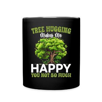 Tree conservationists and environmentalists - Full Colour Mug - black - Front