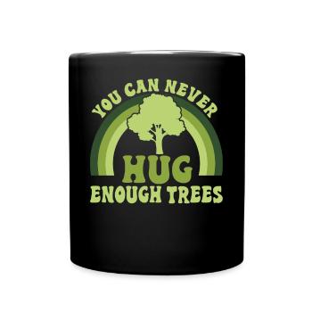 Tree conservationists and environmentalists - Full Colour Mug - black - Front