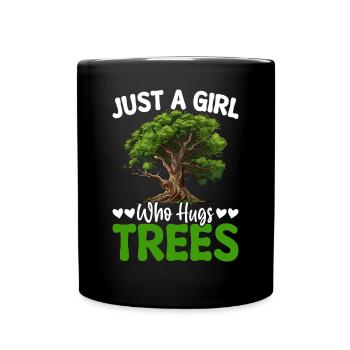 Tree hugger - Full Colour Mug - black - Front