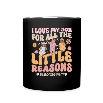 Infirmière Bébé Maternité Infirmière - Mug uni - noir - Devant