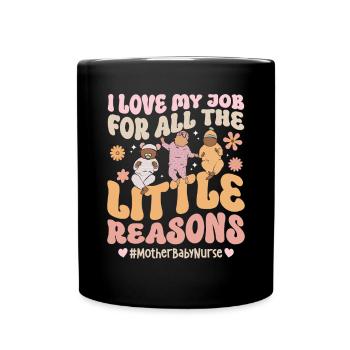 Infirmière Bébé Maternité Infirmière - Mug uni - noir - Devant