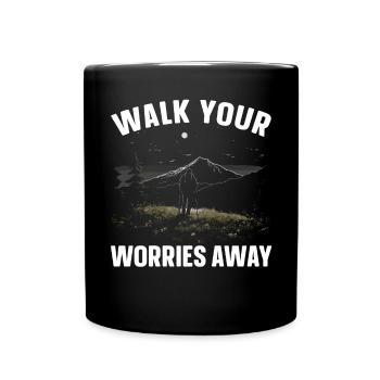Nordic Walking Lover Cardio Fitness Nordic Walker - Full Colour Mug - black - Front