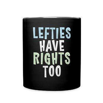 Left Handers Gifts - Tasse einfarbig - Schwarz - Vorne