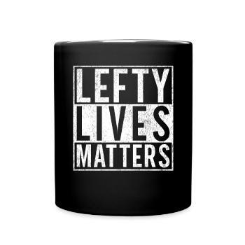 Left Handers Gifts - Tasse einfarbig - Schwarz - Vorne