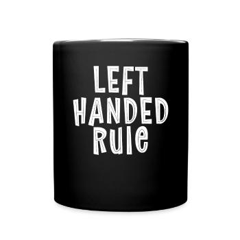 Left Handers Gifts - Tasse einfarbig - Schwarz - Vorne