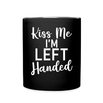 Left Handers Gifts - Tasse einfarbig - Schwarz - Vorne