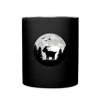 Ziegen Mond Ziegenwirt Ziege - Tasse einfarbig - Schwarz - Vorne