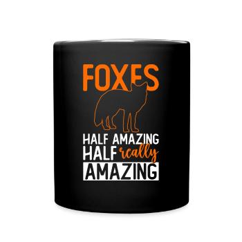 Lustige Geschenke für Fuchsliebhaber - Tasse einfarbig - Schwarz - Vorne