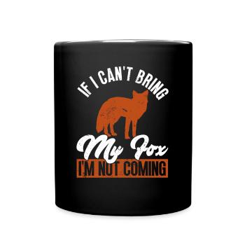 Funny Gifts for Fox Lovers - Full Colour Mug - black - Front