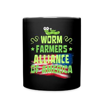 Worm Farmers Alliance of America - Full Colour Mug - black - Front