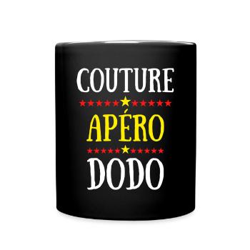 Couture Apéro Dodo - Mug uni - noir - Devant