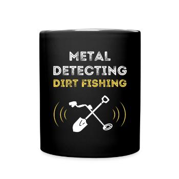 METALLDETEKTION BEIM SCHMUTZFISCHEN - Tasse einfarbig - Schwarz - Vorne