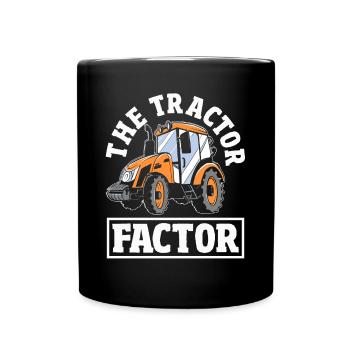 Le facteur tracteur - Mug uni - noir - Devant