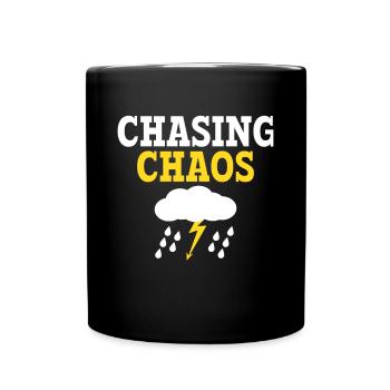 Storm Chaser Dad - Storm Chasing Tornadoes - Full Colour Mug - black - Front