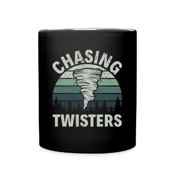 Storm Chaser Dad - Storm Chasing Tornadoes - Full Colour Mug - black - Front