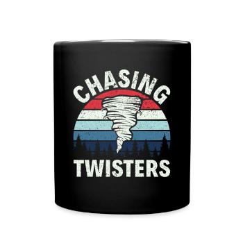 Storm Chaser Dad - Storm Chasing Tornados - Tasse einfarbig - Schwarz - Vorne