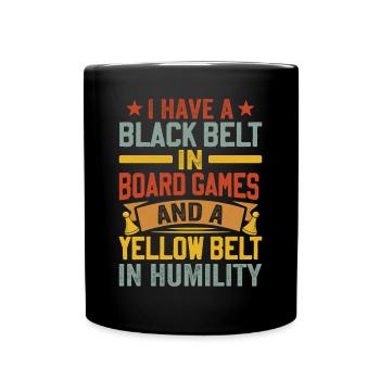 Board Game Saying - Shy, Introvert - Full Colour Mug - black - Front