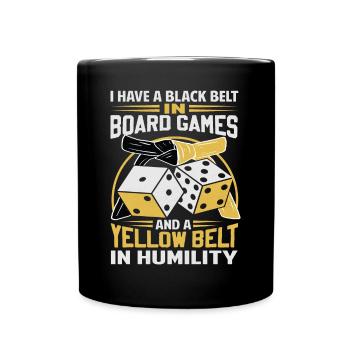 Board Game Saying - Shy, Introvert - Full Colour Mug - black - Front