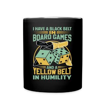 Board Game Saying - Shy, Introvert - Full Colour Mug - black - Front