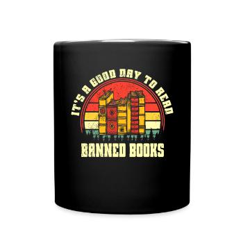 Banned Books Lovers Read Book Books - Full Colour Mug - black - Front
