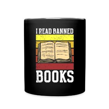 Banned Books Lovers Read Book Books - Full Colour Mug - black - Front