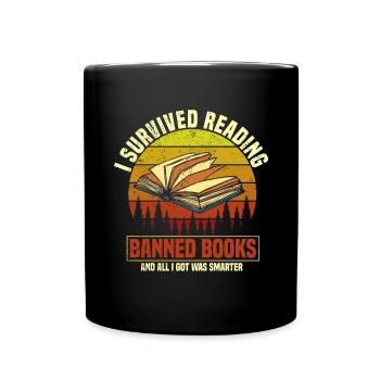 Banned Books Lovers Read Book Books - Full Colour Mug - black - Front