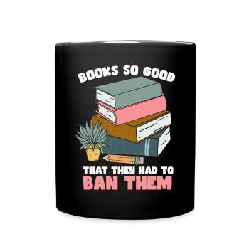 Banned Books Lovers Read Book Books - Full Colour Mug - black - Front