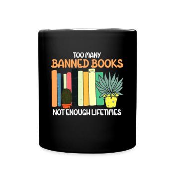 Banned Books Lovers Read Book Books - Full Colour Mug - black - Front