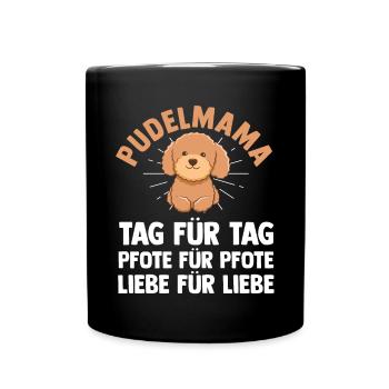 Chien Maman Caniche Maman Maman Mère Caniche - Mug uni - noir - Devant