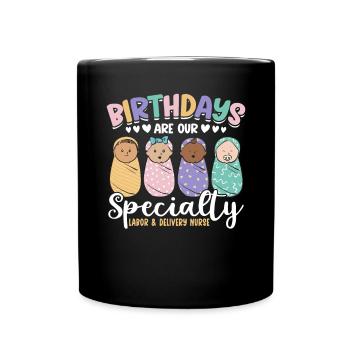 Infirmière Bébé Maternité Infirmière - Mug uni - noir - Devant