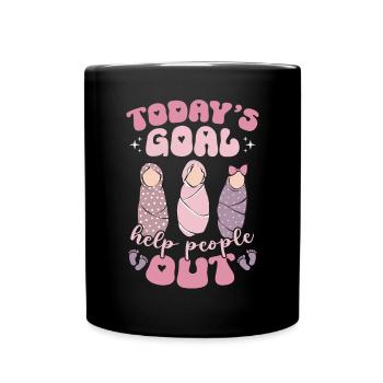 Infirmière Bébé Maternité Infirmière - Mug uni - noir - Devant