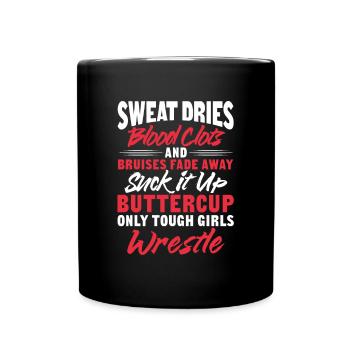Wrestling Wrestler Fight Wrestling Ringer Gift - Full Colour Mug - black - Front