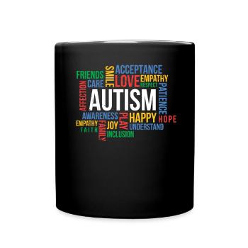 Autisme - Mug uni - noir - Devant