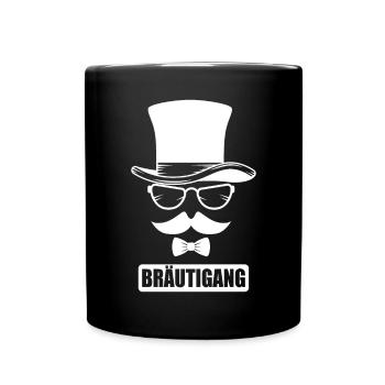 Junggeselle Jungesellenabschied Geschenk - Tasse einfarbig - Schwarz - Vorne