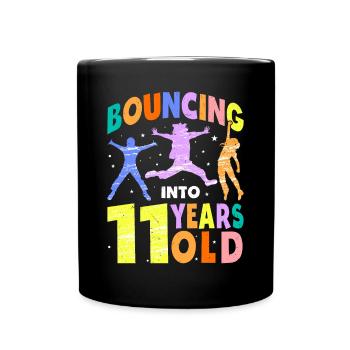 Trampoline Lover 8e anniversaire Party Jumping - Mug uni - noir - Devant