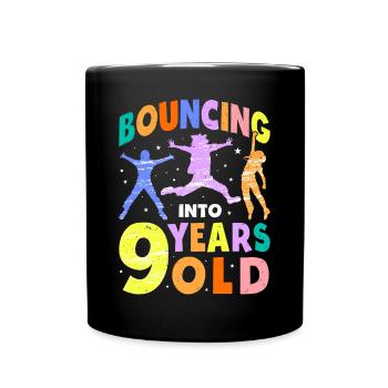 Trampoline Lover 8e anniversaire Party Jumping - Mug uni - noir - Devant