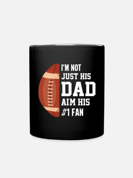 American Football Lustig USA Fußball - Tasse einfarbig - Schwarz