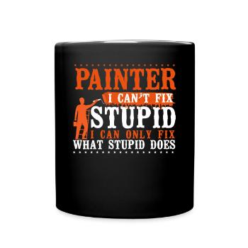 House Painter Decorator Painter I - Full Colour Mug - black - Front