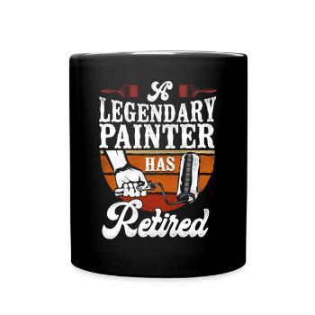 House Painter Decorator Retirement - Tasse einfarbig - Schwarz - Vorne