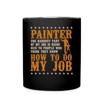 House Painter Decorator Painter - Full Colour Mug - black - Front