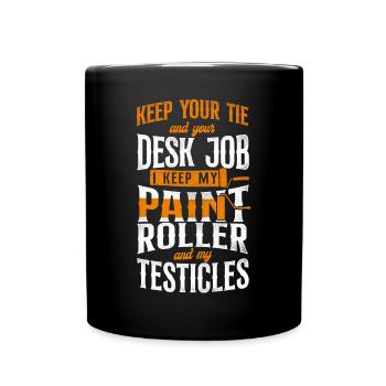Peintre Décorateur Gardez Votre - Mug uni - noir - Devant