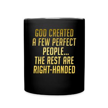 Left Handers Gifts - Tasse einfarbig - Schwarz - Vorne